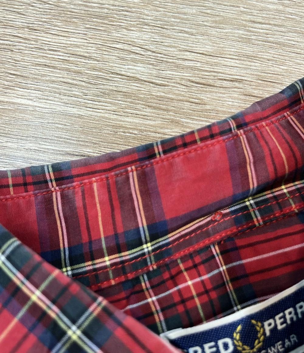 FRED PERRY 77Circa 長袖シャツ 77circaコラボ  タータンチェック柄 再構築 カプセルコレクション メンズ SIZE 38 (S) フレッドペリー ナナナナサーカ