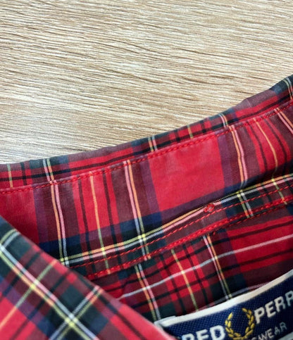 FRED PERRY 77Circa 長袖シャツ 77circaコラボ  タータンチェック柄 再構築 カプセルコレクション メンズ SIZE 38 (S) フレッドペリー ナナナナサーカ