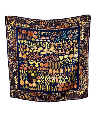 GUCCI スカーフ シルク100% 落ち葉 レディース グッチ