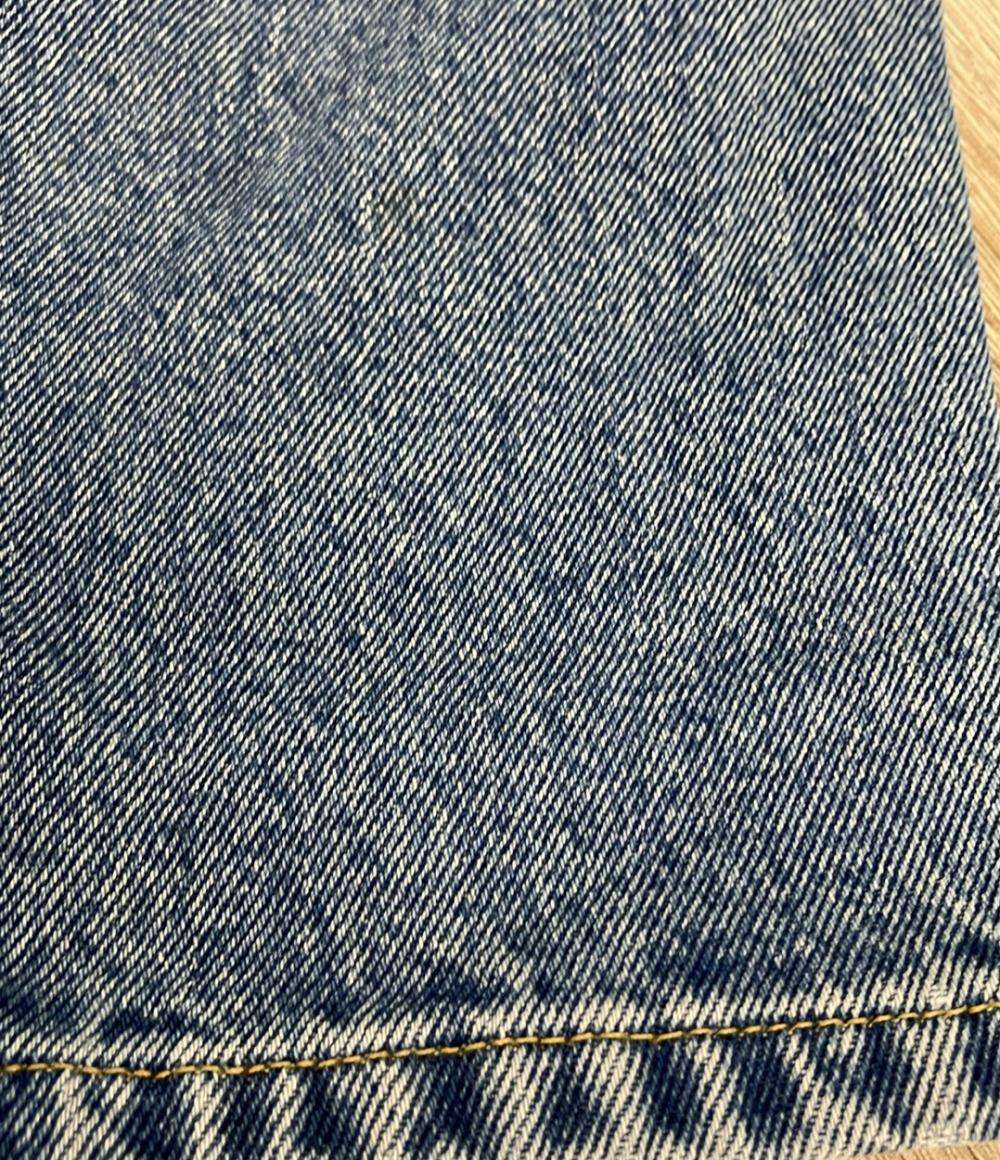 BALENCIAGA デニムパンツ 17年 ハイウエスト ストレート ボタンフライ Tube Straight Leg Jeans 480014 レディース SIZE 38 (S) バレンシアガ