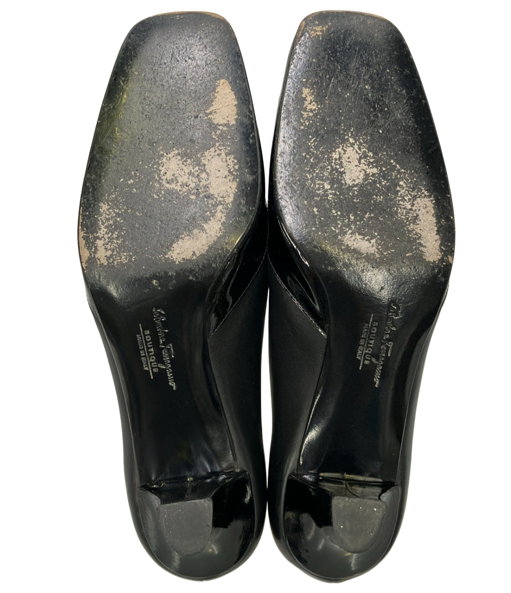 Salvatore Ferragamo スクウェアトゥパンプス DR54964 レディース SIZE 4 1/2 サルヴァトーレフェラガモ
