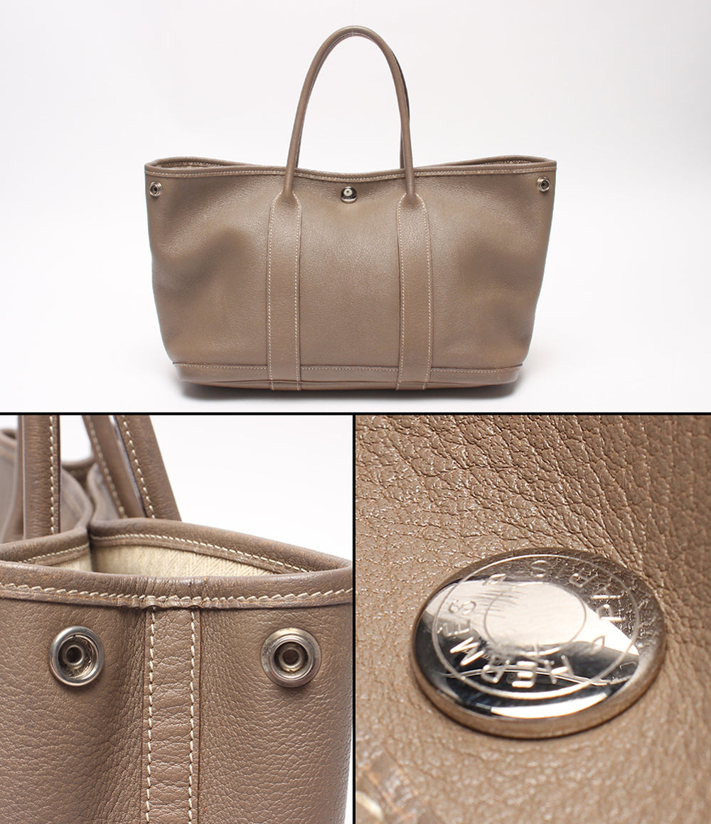 HERMES ハンドバッグ □K刻印 シルバー金具 ガーデンパーティTPM レディース エルメス