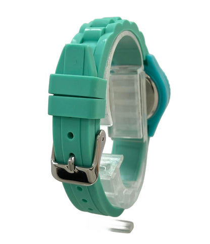 腕時計 クレパスコラボ クオーツ ホワイト NCT-01-GRN レディース タイムステーションNEO