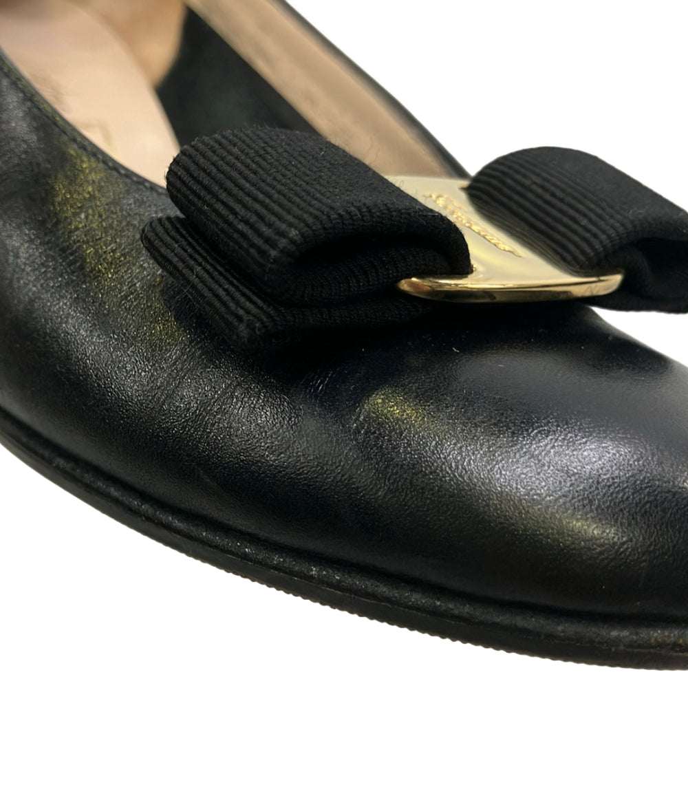Salvatore Ferragamo ヴァラリボンパンプス DR 34178 338 レディース SIZE 5 サルヴァトーレフェラガモ