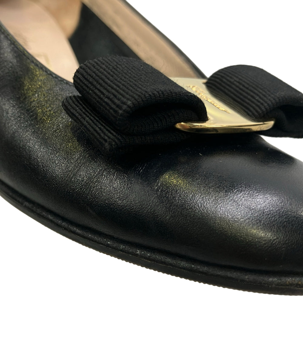 Salvatore Ferragamo ヴァラリボンパンプス DR 34178 338 レディース SIZE 5 サルヴァトーレフェラガモ