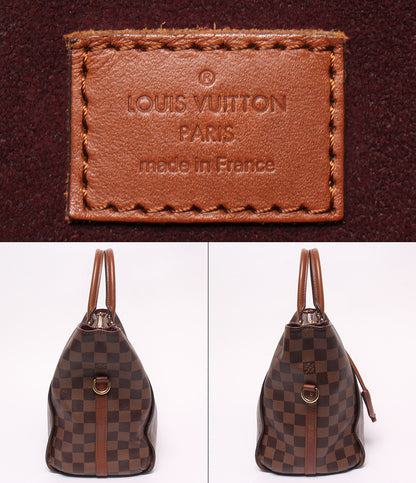 LOUIS VUITTON 2WAY ハンドバッグ トートバッグ ショルダーバッグ 肩掛け グリニッジ ダミエ エベヌ N41337 レディース ルイ・ヴィトン