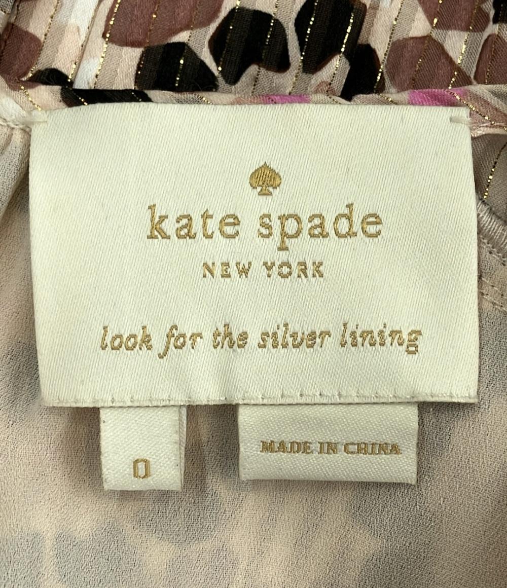 美品 Kate Spade 半袖ワンピース プリーツ レディース SIZE 0 (S) ケイトスペード