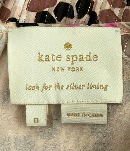 美品 Kate Spade 半袖ワンピース プリーツ レディース SIZE 0 (S) ケイトスペード