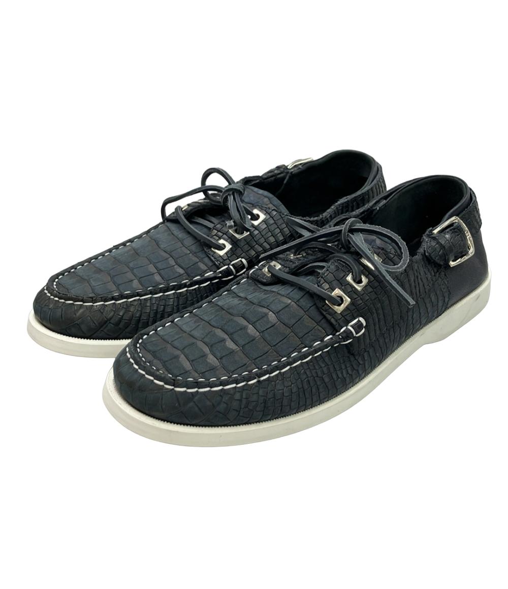Jimmy Choo クロコ型押しローカットスニーカー メンズ SIZE 42 1/2 (27.5cm) ジミーチュウ