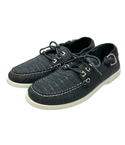 Jimmy Choo クロコ型押しローカットスニーカー メンズ SIZE 42 1/2 (27.5cm) ジミーチュウ