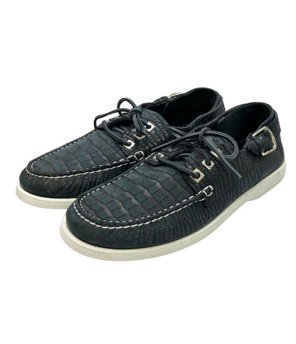 Jimmy Choo クロコ型押しローカットスニーカー メンズ SIZE 42 1/2 (27.5cm) ジミーチュウ