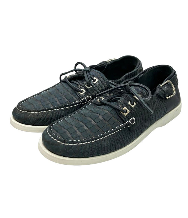 Jimmy Choo クロコ型押しローカットスニーカー メンズ SIZE 42 1/2