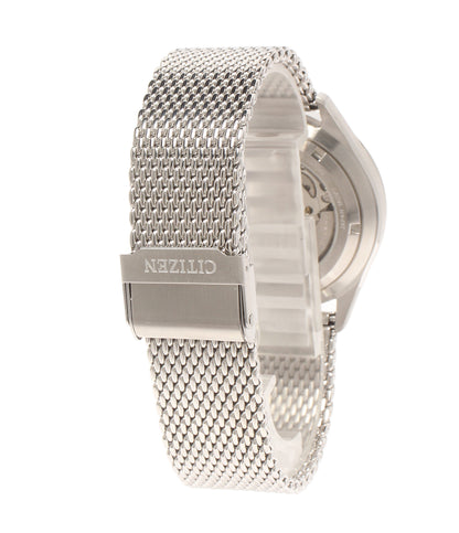 美品 CITIZEN 腕時計 自動巻き ホワイト 8200-S124573 メンズ シチズン