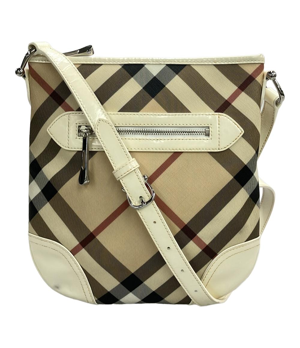 BURBERRY ショルダーバッグ 斜め掛け ノバチェック レディース バーバリー