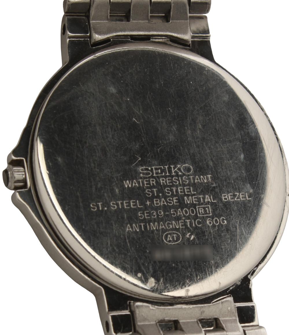 SEIKO 腕時計 ドルチェ クオーツ ホワイト 5E39-5A00 メンズ セイコー