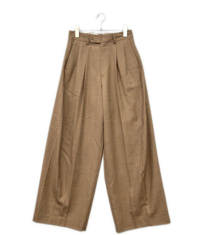 HYKE ハウンドトゥース バレルレッグ パンツ 13359 レディース SIZE S ハイク
