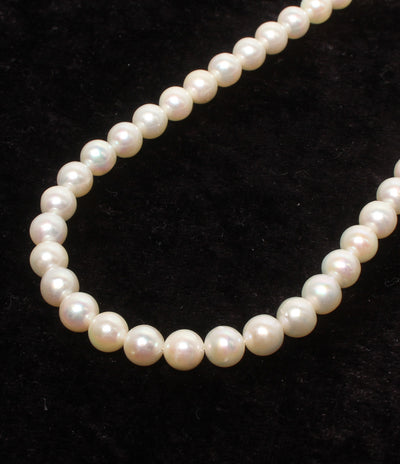 美品 ネックレス パール 6.5-7.0mm レディース