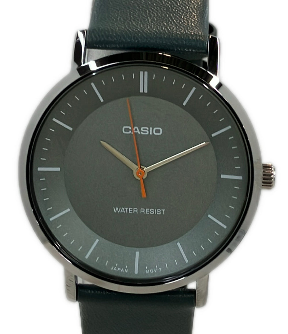 美品 CASIO 腕時計 クオーツ グレー MTP-VT04 レディース メンズ カシオ