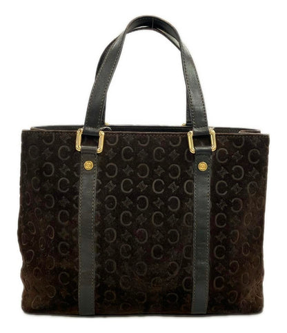 CELINE ハンドバッグ スエード レザー Cマカダム レディース セリーヌ