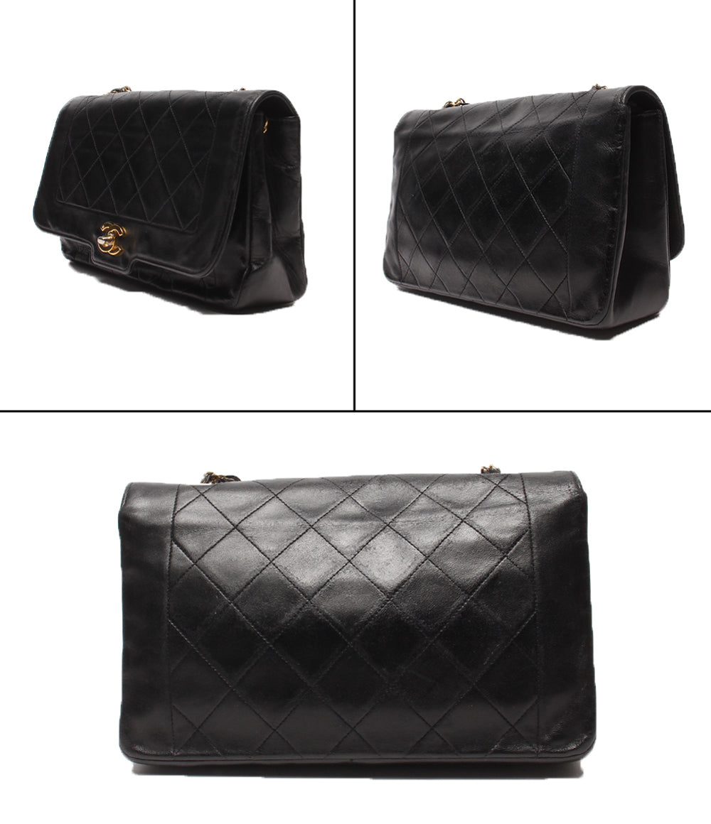 CHANEL チェーンショルダーバッグ 斜め掛け ゴールド金具 1番台 ダイアナマトラッセ レディース シャネル