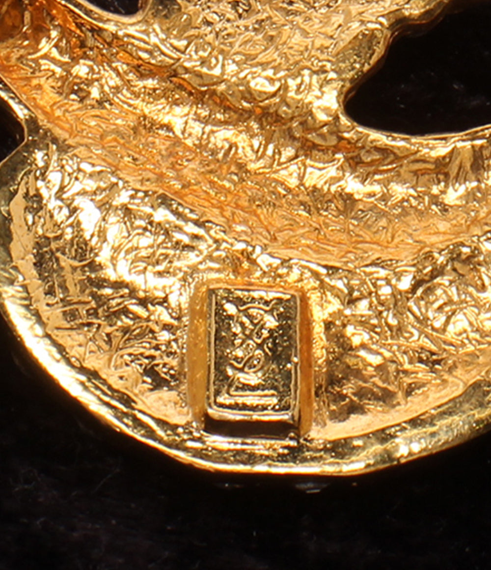 美品 YVES SAINT LAURENT ブローチ ラインストーン 鳥モチーフ
