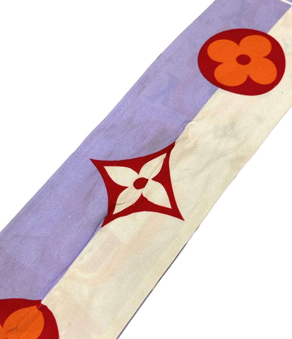 訳あり LOUIS VUITTON スカーフ シルク100% バンドー LV アンロックト M76675 レディース ルイ・ヴィトン