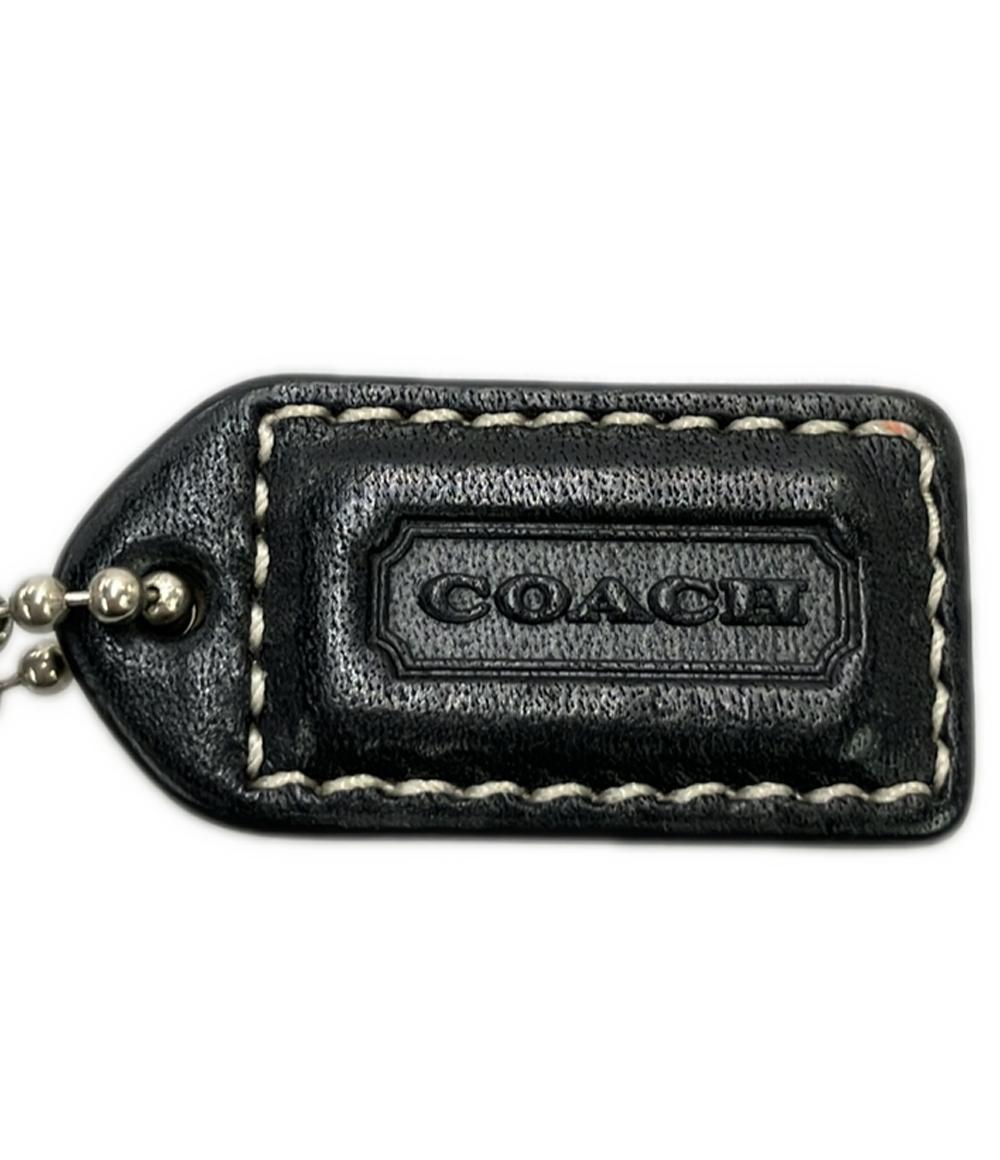 コーチ ポーチ アクセサリーポーチ ストラップ付き キャンバス レザー ミニシグネチャー レディース COACH