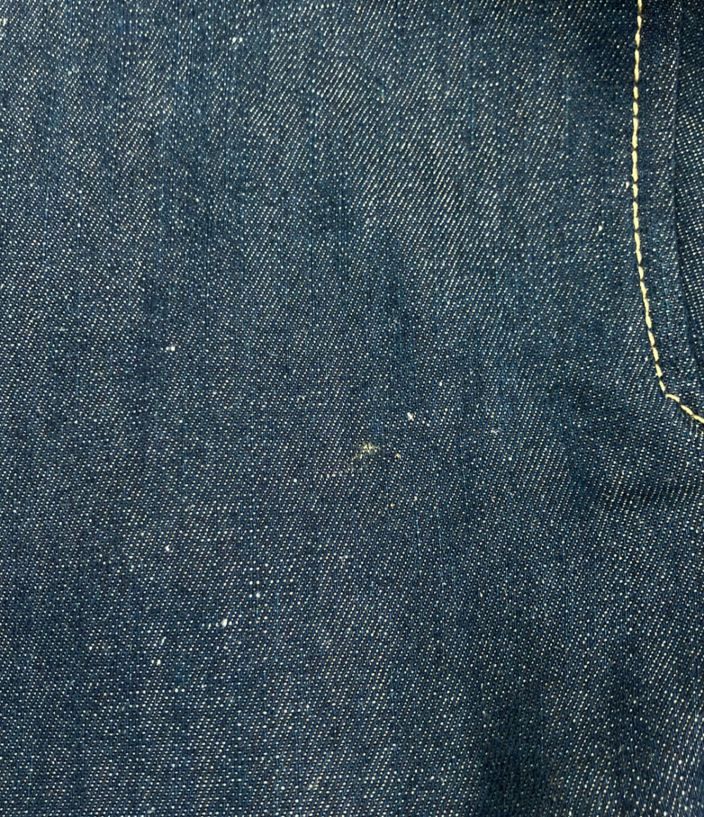 HERMES ノーカラーデニムジャケット レディース SIZE 40 (M) エルメス