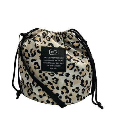 キウ ショルダーバッグ 巾着バッグ 斜め掛け レディース KiU