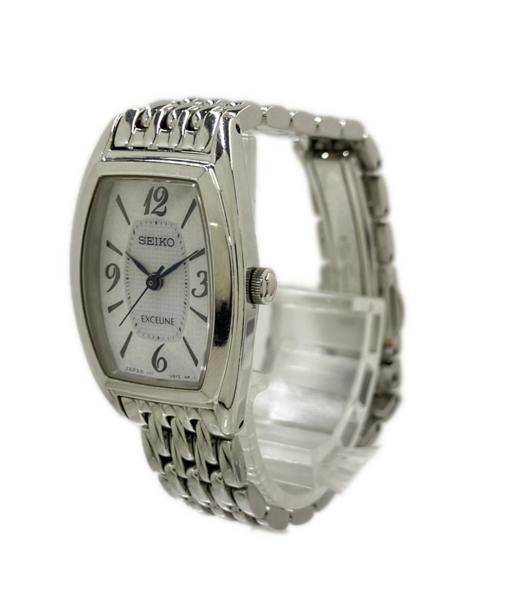 SEIKO 腕時計 エクセリーヌ ソーラー ホワイト V117-0AS0 レディース セイコー