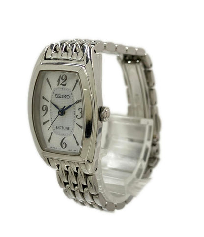 SEIKO 腕時計 エクセリーヌ ソーラー ホワイト V117-0AS0 レディース セイコー
