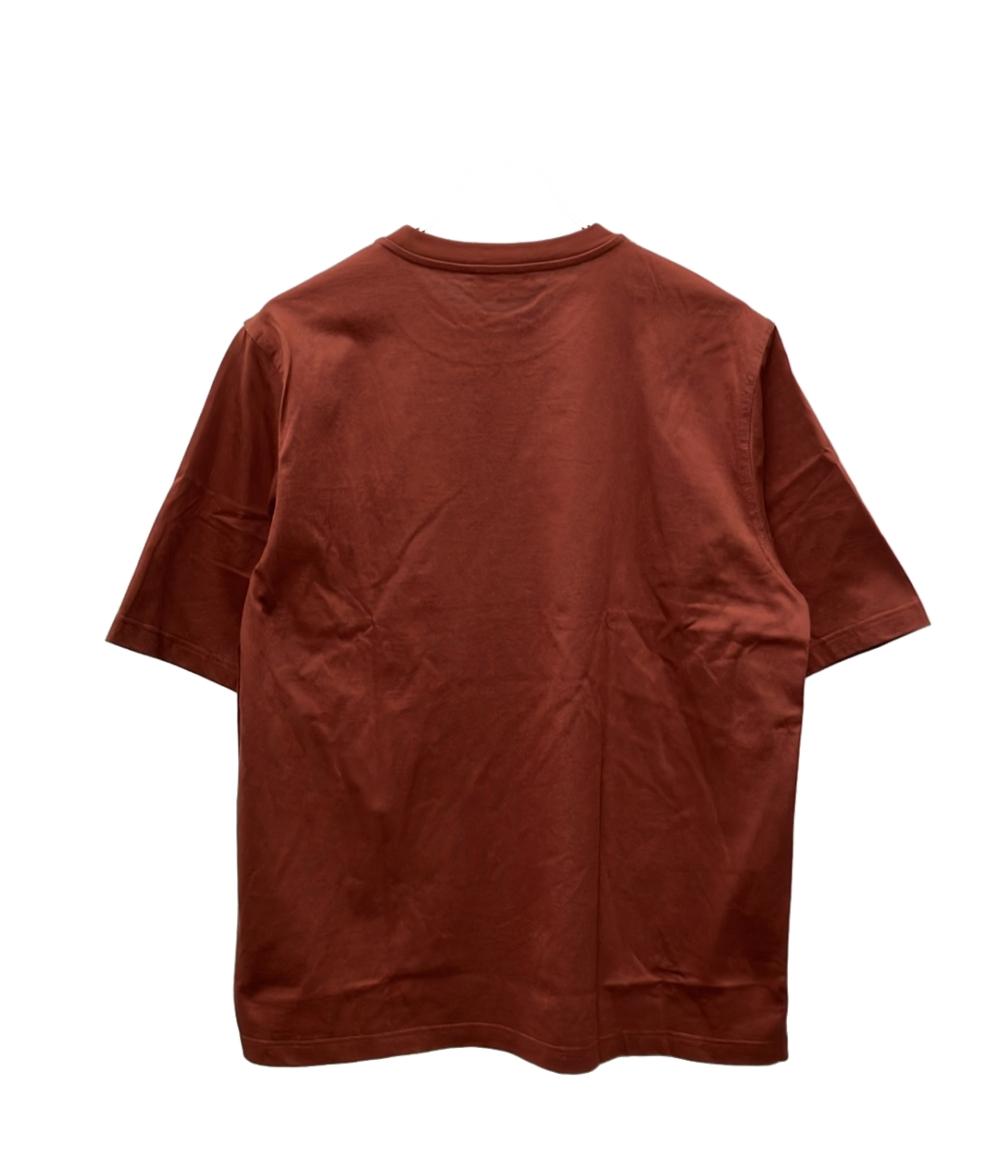 美品 HERMES 半袖Tシャツ レザーパッチ 22SS メンズ SIZE XS エルメス