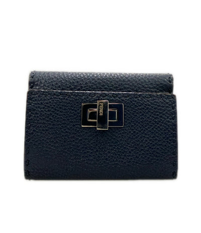 美品 FENDI 二つ折り財布 レザー メンズ フェンディ