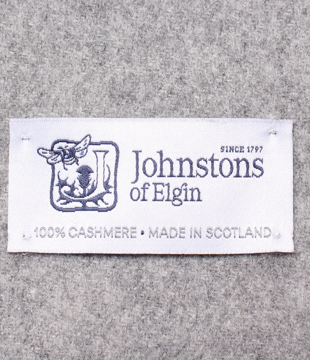 美品 Johnstons of Elgin ストール マフラー カシミア100% メンズ レディース ジョンストンズ オブ エルガン