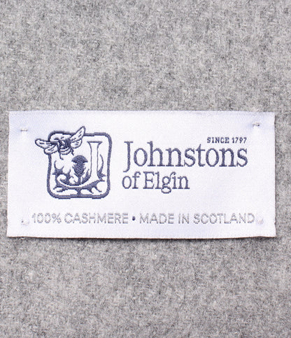 美品 Johnstons of Elgin ストール マフラー カシミア100% メンズ レディース ジョンストンズ オブ エルガン