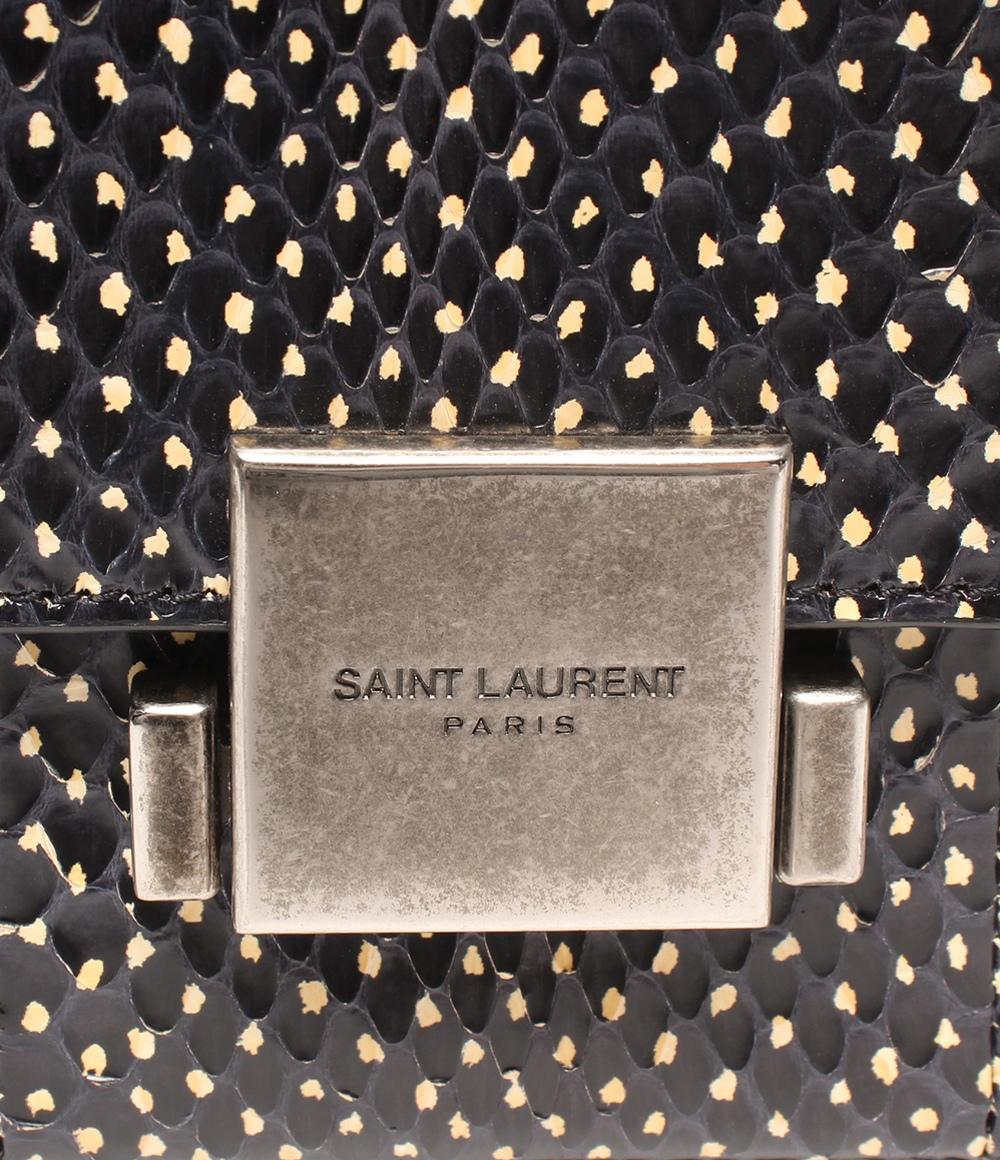 SAINT LAURENT 2way ハンドバッグ ショルダーバッグ 斜め掛け ベルシャス パイソン 482051 レディース サンローラン