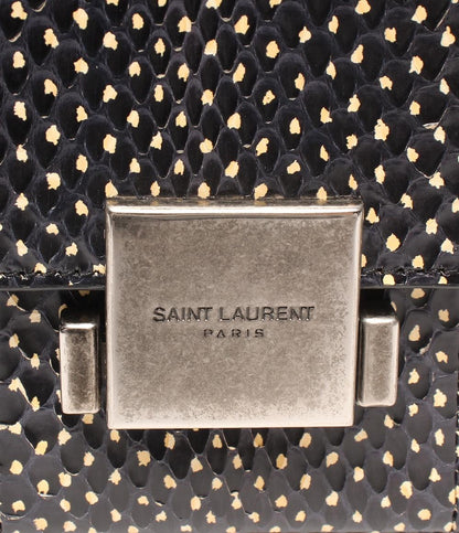 SAINT LAURENT 2way ハンドバッグ ショルダーバッグ 斜め掛け ベルシャス パイソン 482051 レディース サンローラン