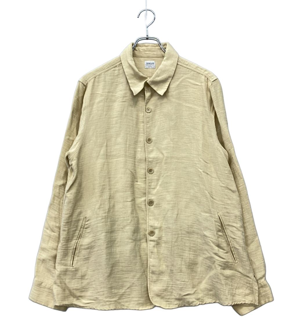 ARMANI COLLEZIONI ジャケット リネンシャツ 長袖 メンズ SIZE 48 (L) アルマーニコレッツォーニ