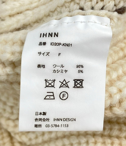IHNN 長袖 カラーステッチ ローゲージ タートルニット レディース SIZE F (M) イン