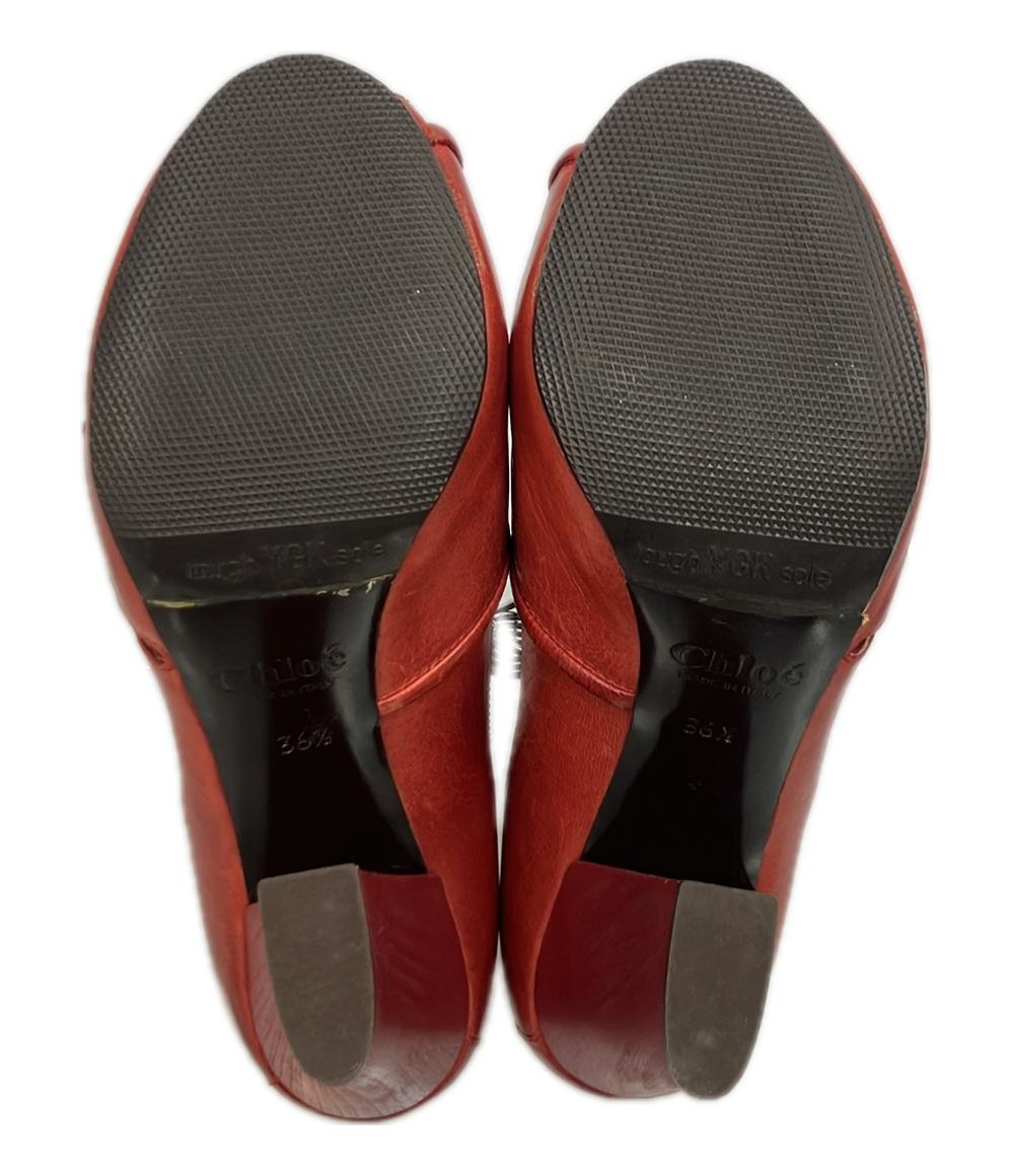 クロエ オープントゥサンダル  チャンキーヒール レディース SIZE 36 1/2 (M) Chloe