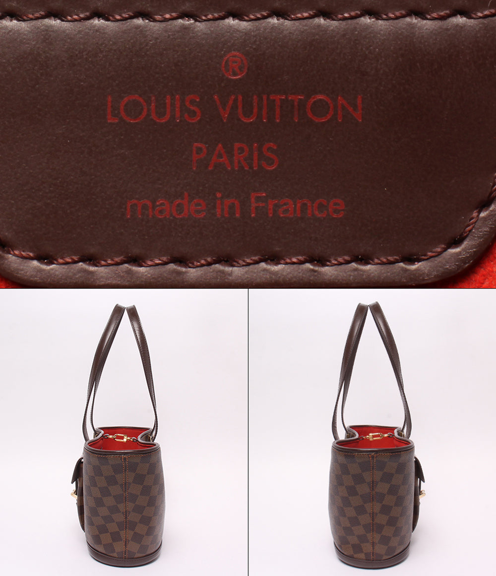 LOUIS VUITTON トートバッグ ショルダーバッグ 肩掛け マノスクPM ダミエ エベヌ N51121 レディース ルイ・ヴィトン