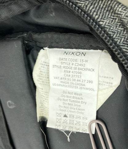 訳あり ニクソン ツイードナイロンリュック メンズ NIXON