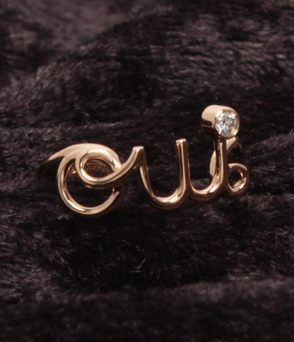 美品 Christian Dior リング 指輪 K18 oui ダイヤ レディース SIZE 9号 クリスチャンディオール