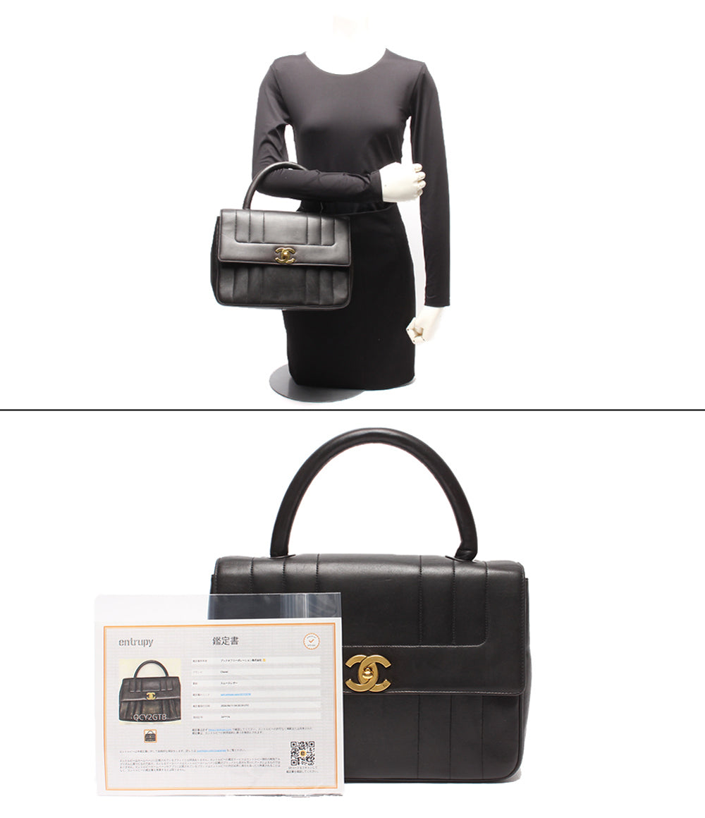 CHANEL ハンドバッグ ゴールド金具 シングルフラップ マドモアゼル ラムスキン 3番台 レディース シャネル