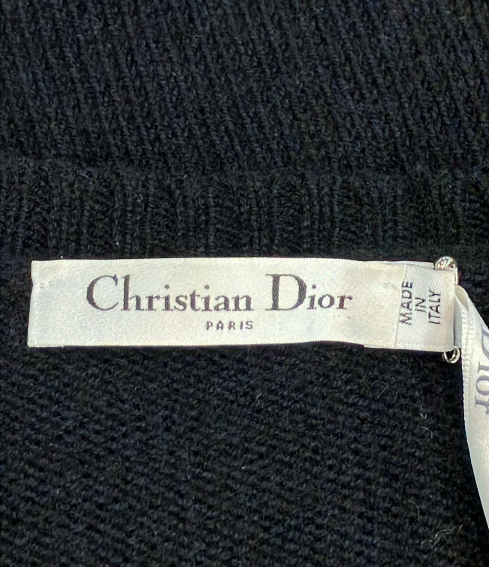 Christian Dior 長袖 エンジェルプリント カシミヤ ニット 7H24547AM004 レディース SIZE 46 (L) クリスチャンディオール