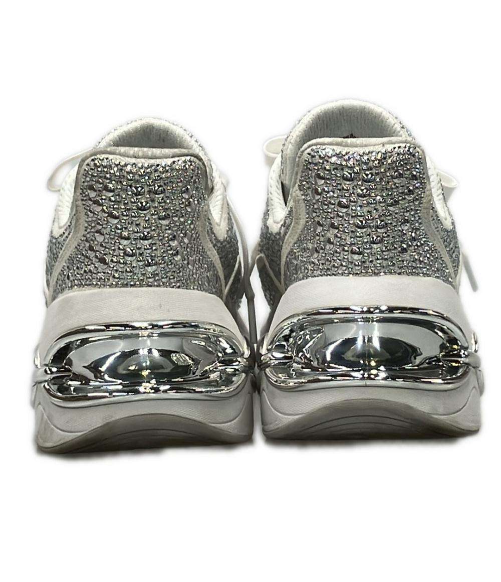 マイケルコース ローカットスニーカー トニ エンベリッシュド リネンブレンド トレーナー 43S5TRFS1D レディース SIZE 6 (M) MICHAEL KORS