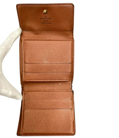 訳あり LOUIS VUITTON Wホック三つ折り財布 ポルトモネ ビエ カルトクレディ モノグラム M61652 レディース ルイ・ヴィトン