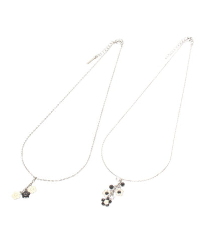 美品 MARY QUANT ネックレス 2点セット フラワーモチーフ レディース マリークヮント