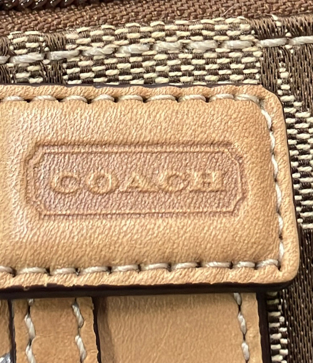美品 COACH ポーチ アクセサリーポーチ シグネチャー レディース コーチ