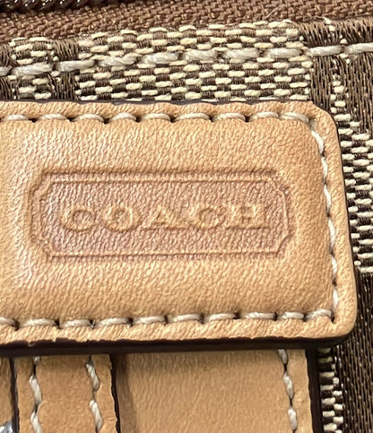 美品 COACH ポーチ アクセサリーポーチ シグネチャー レディース コーチ